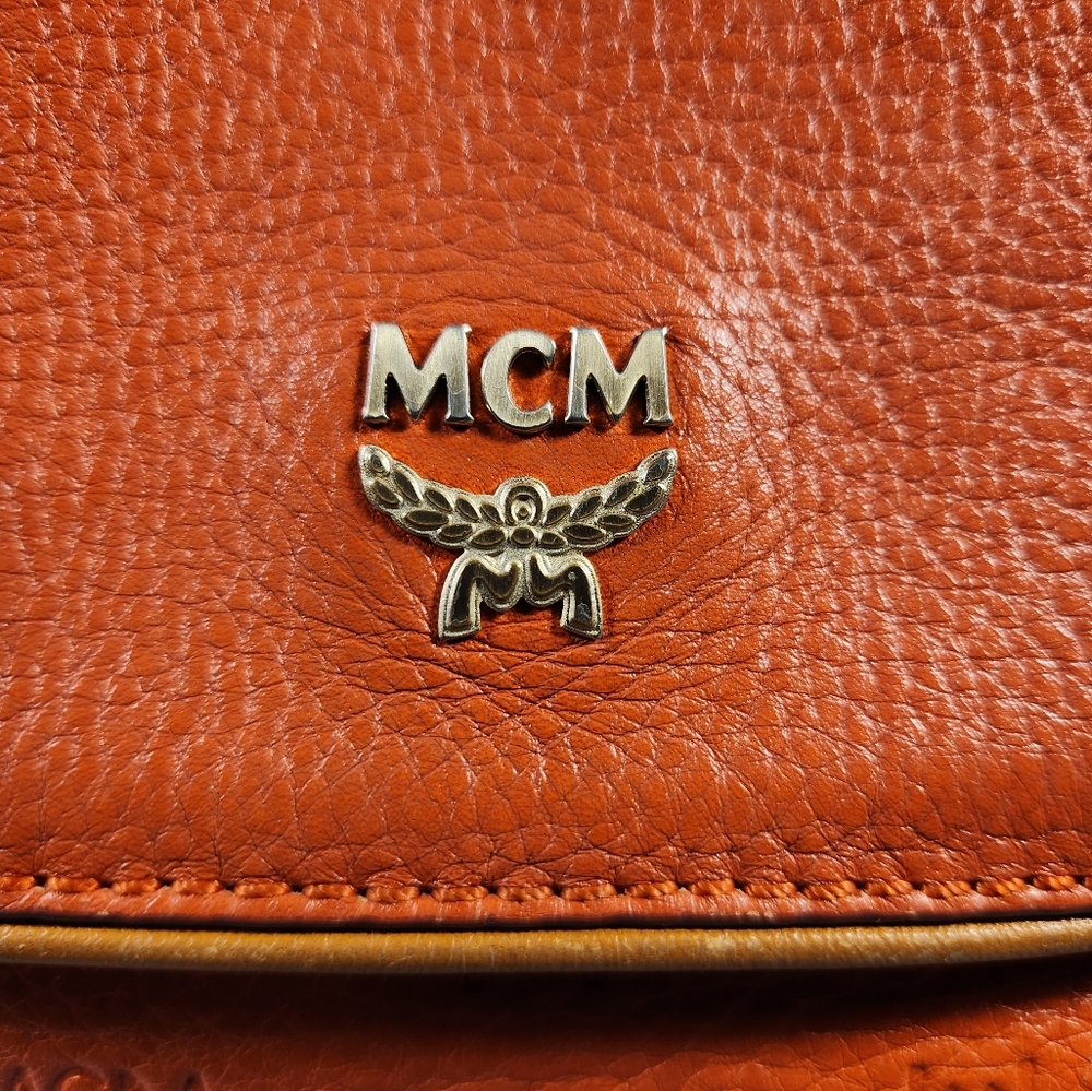 MCM Authentic Leather Crossbody Satchel - Picture 2 of 16